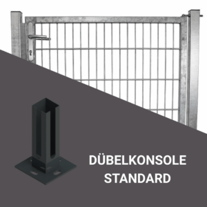 DÜBELKONSOLE FÜR TORSÄULEN 60 x 60 mm